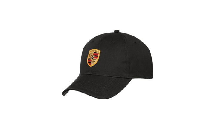 Porsche Crest Logo Baseball Hat (FLEX FIT) - Black