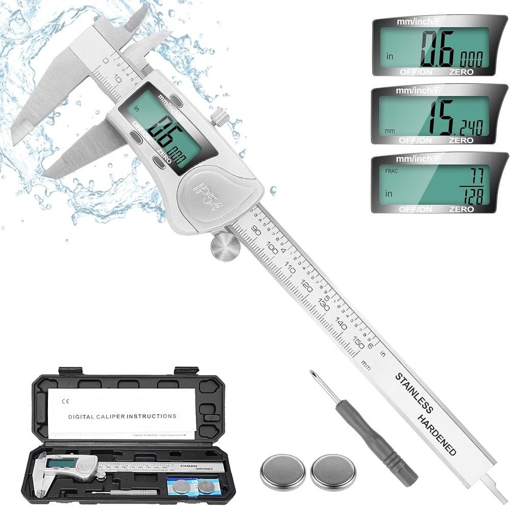 Industrial-Grade Digital Caliper, 3 Units Conversion-