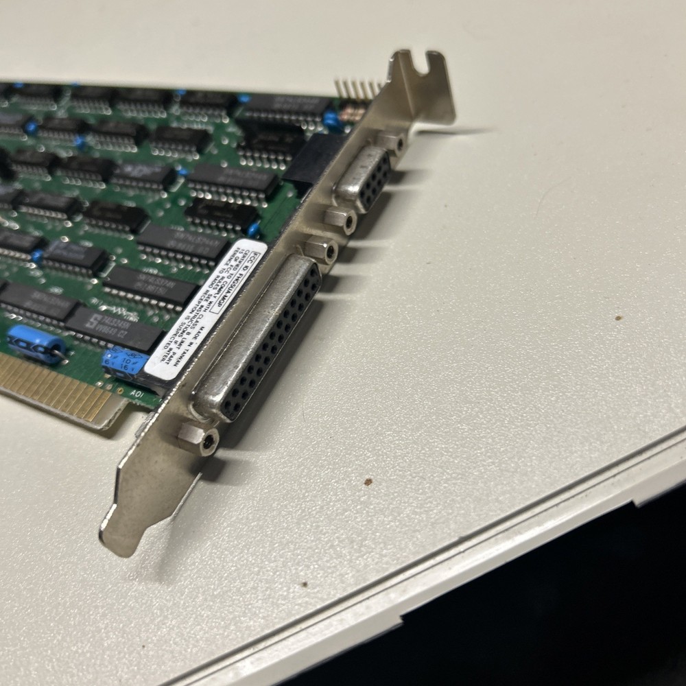 IBM PC XT BLACK&WHITE / PARALLEL MONOCHROM 8 BIT ISA VIDEO CARD tested