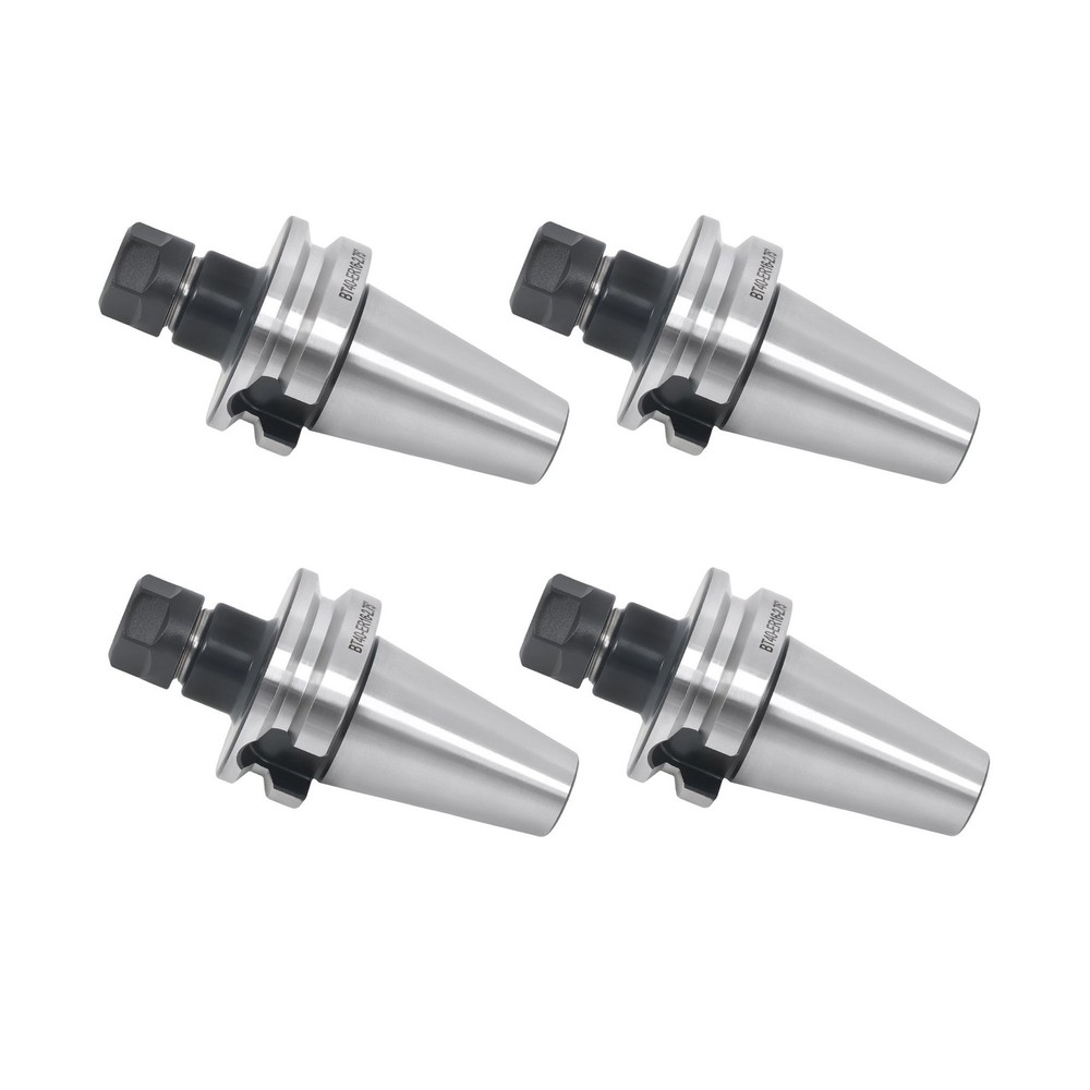 BT40 ER16 Toolholder Set 4 Pack 70L M16 Thread for CNC Machining