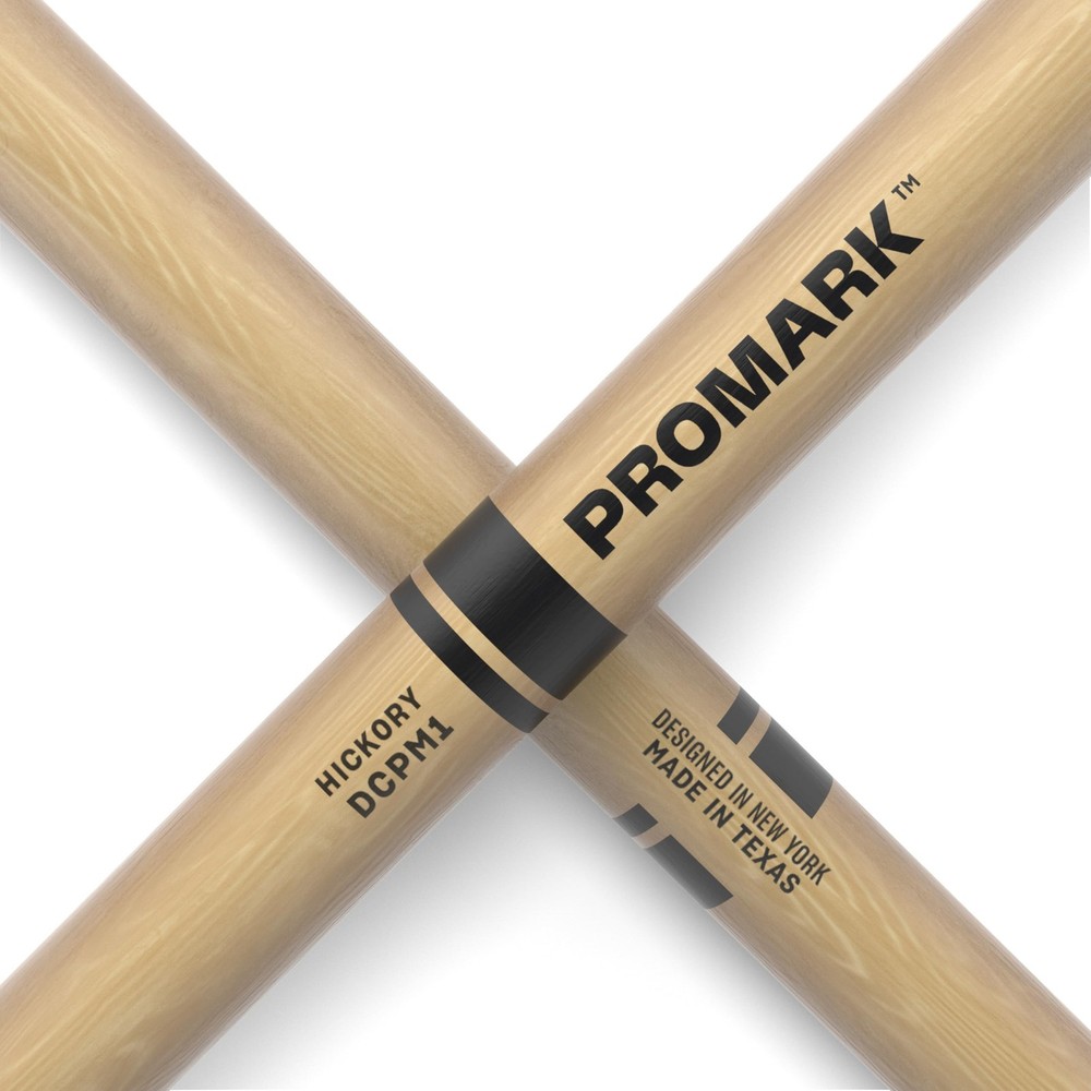 ProMark DCPM1 Hickory Marching Drum Sticks, Wood Tip