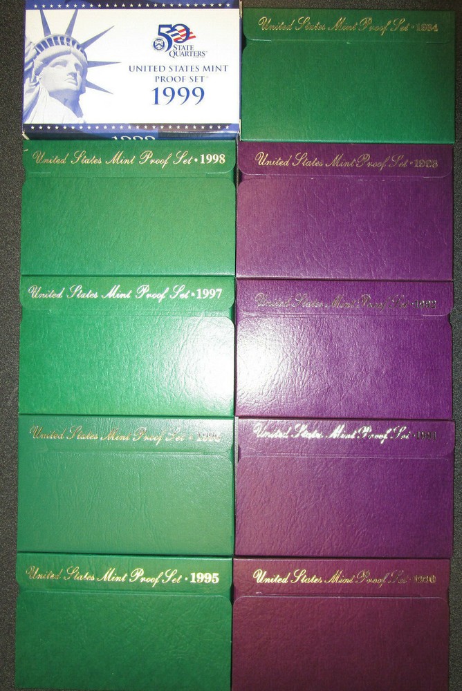 Proof Sets in the Box One Random proof set from 1968-2009