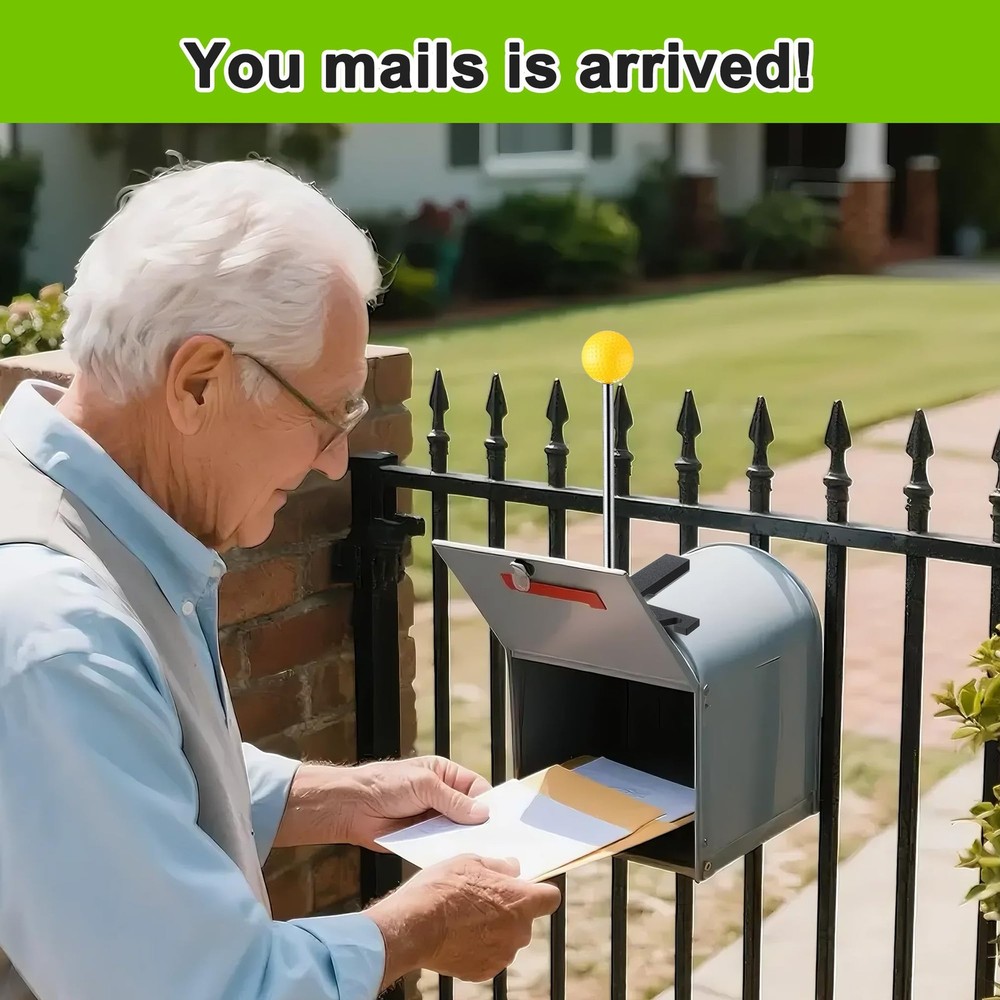 2 Pack Mailbox Notification Device Arrival Indicator Device Mailbox Alert A