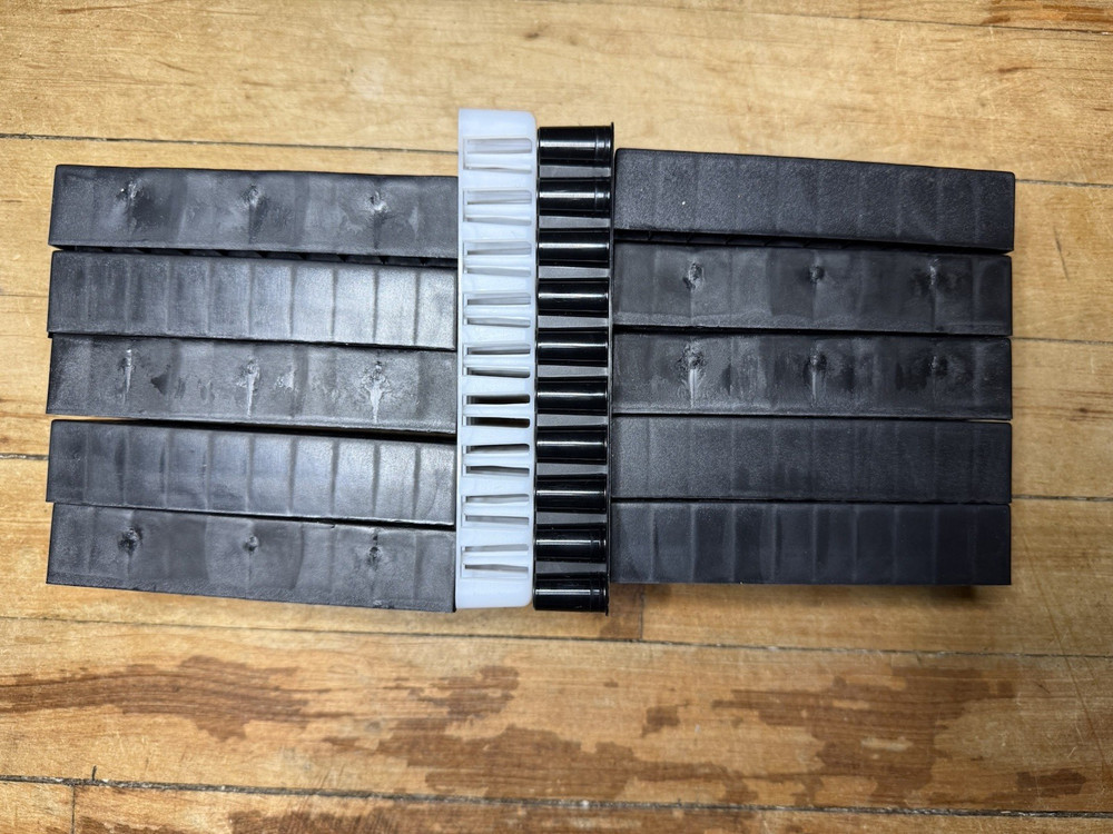 12-Pack 50 Round Assorted 9mm Ammo Tray Reloading Loading Blocks Bullet Case