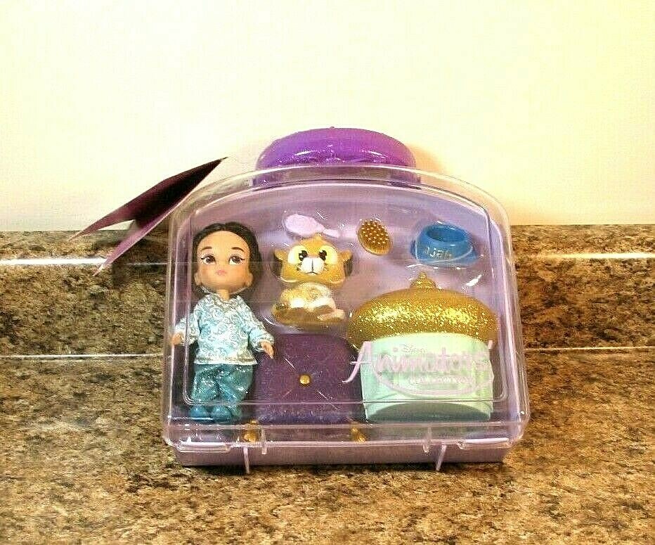 Disney Store Animators' Collection Aladdin Jasmine Mini Doll Playset NEW