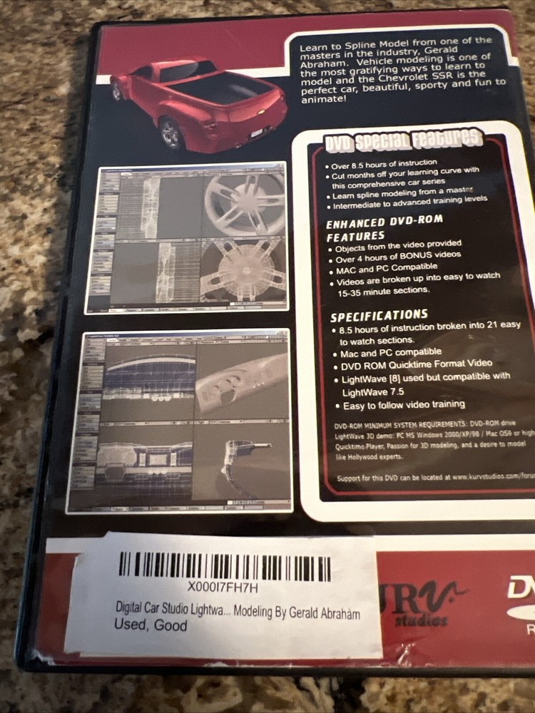 Lightwsve 8 vehicle modeling 3d volume 2 digital car studio DVD Abraham