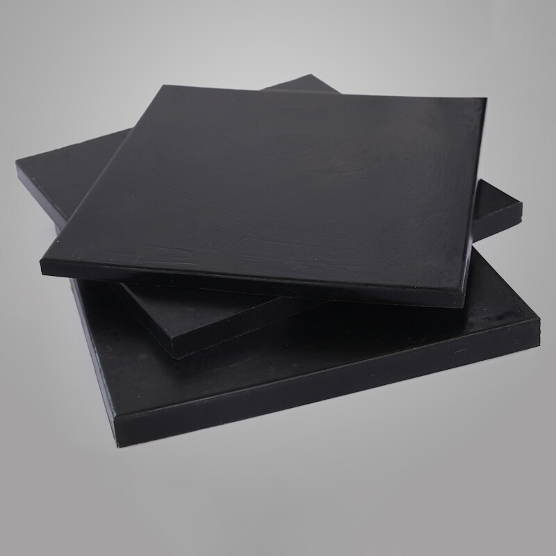 Black Polyurethane Flat Engineering Sheet Plate 2mm-25mm Thick, 300x300mm Size