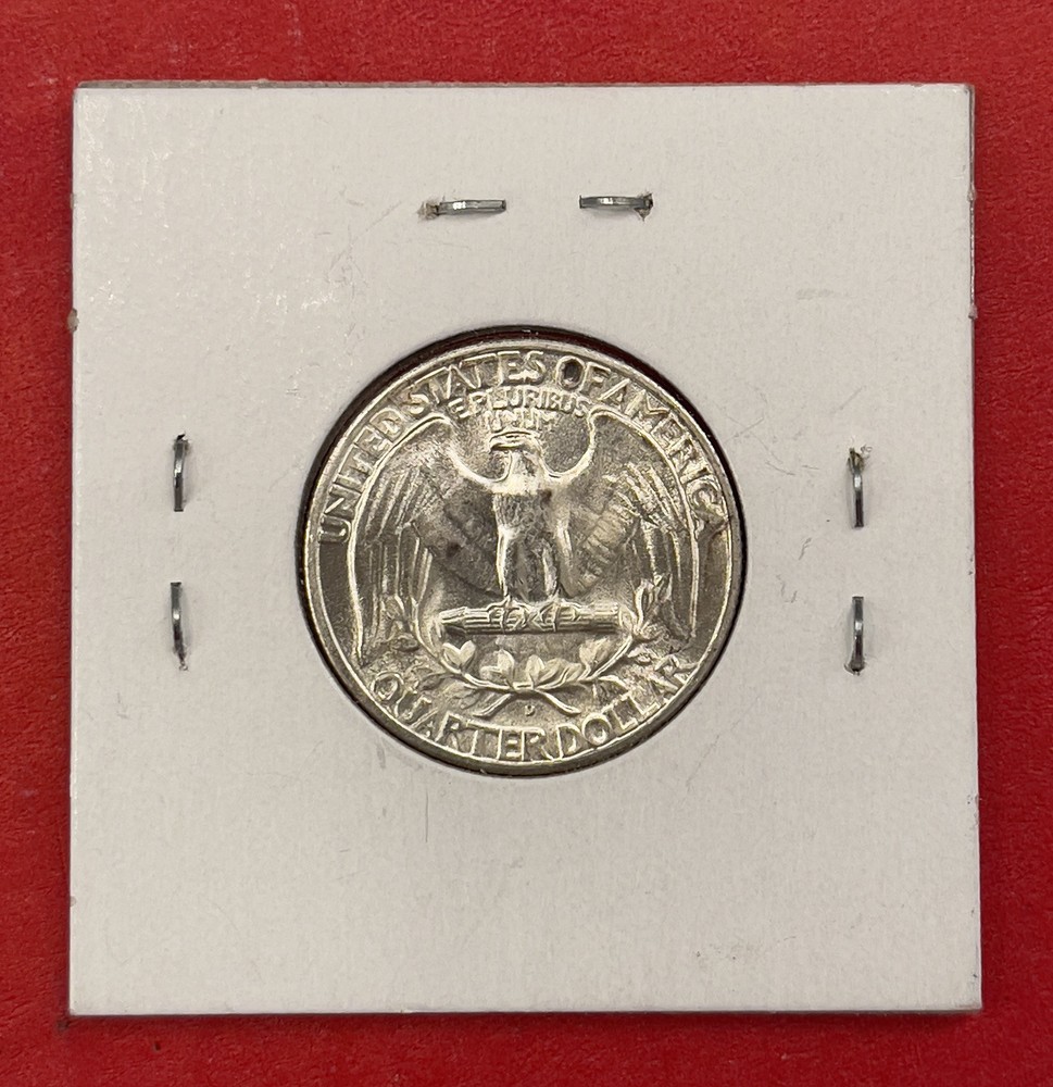 1946 D Washington Silver Quarter, Gem Uncirculated.