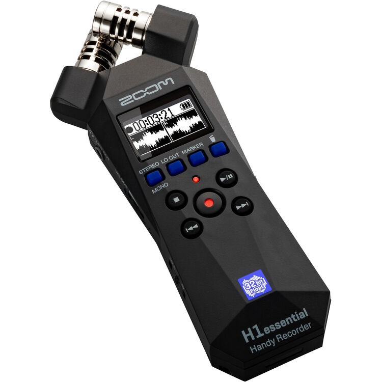 Zoom H1essential Float Handy Recorder w/ 64GB Memory Card - Essential Kit