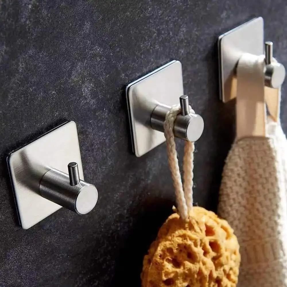 6pcs Bathroom Hardware Accessories Set Towel Bar Set Silver