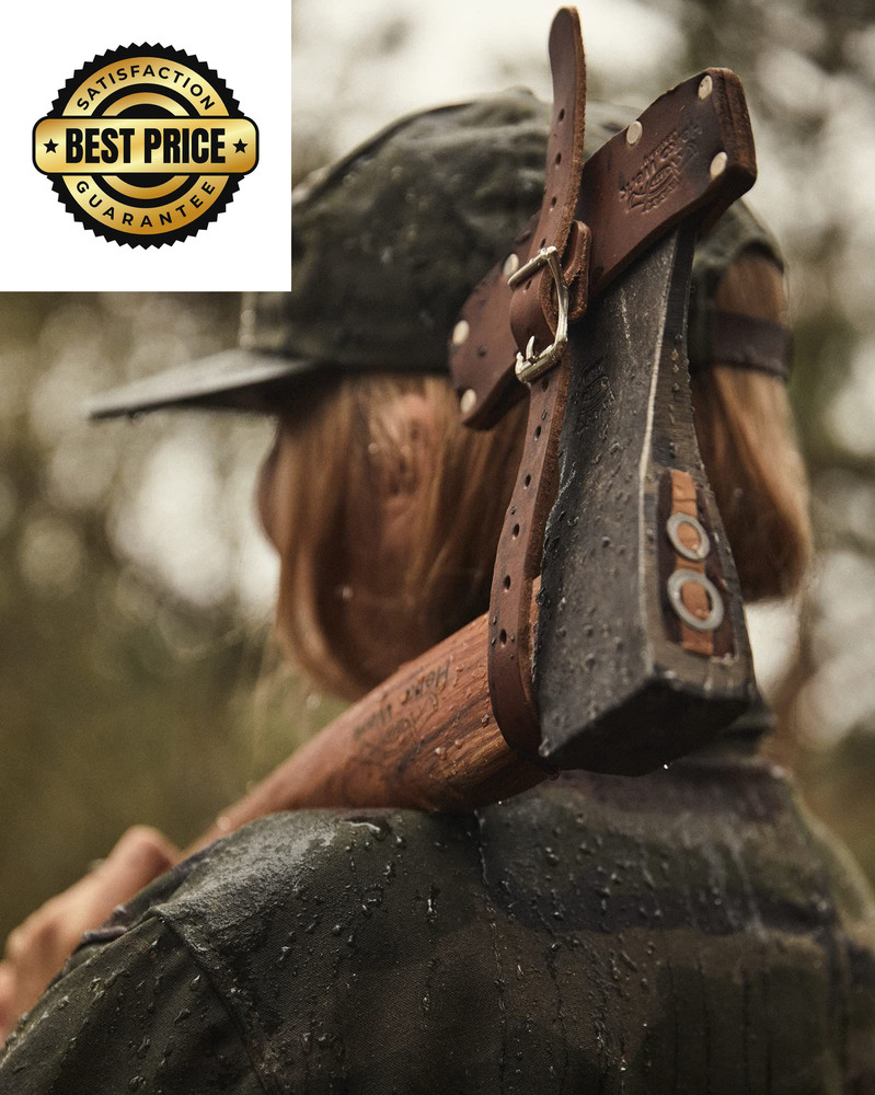 Helko Werk Leather Axe Sheath (Medium) - Geniune Medium, black