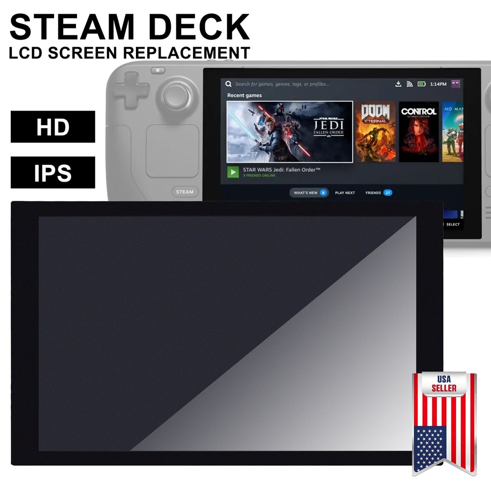 OEM LCD Display Touch Screen Digitizer Assembly Replacement For Valve Steam Deck