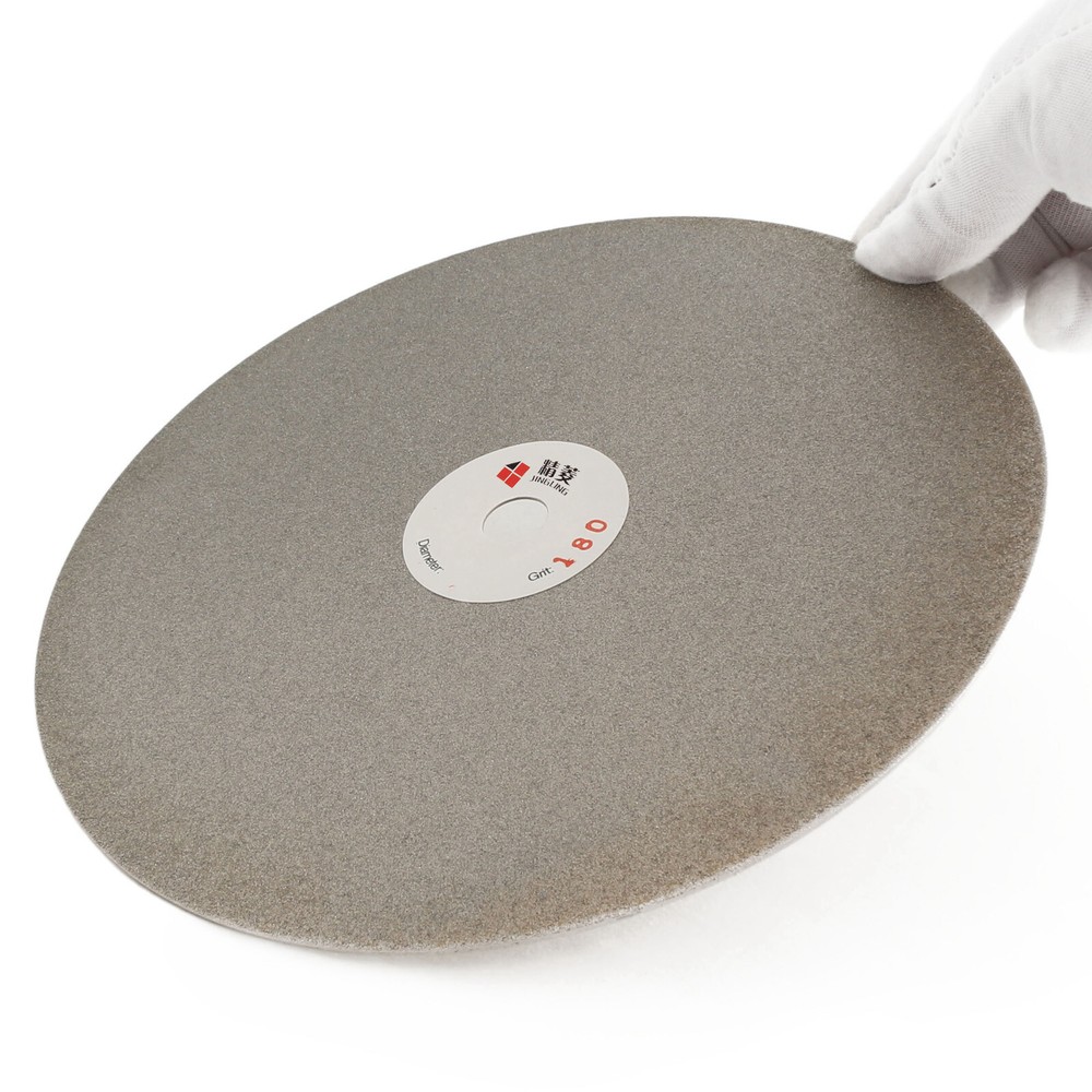 8" inch Diamond coated Flat Lap Disk Grit 180 Grinding Disc Lapidary Tools
