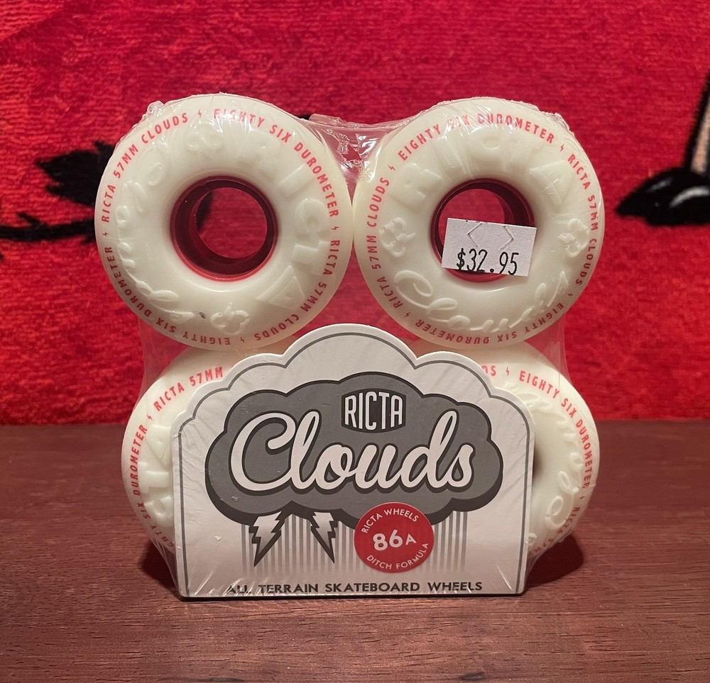 Ricta Wheels - Clouds 86a - Red / White 57mm