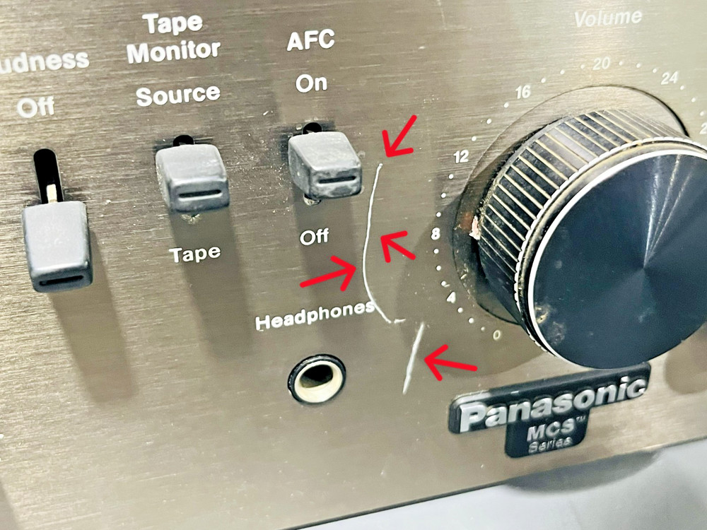 Panasonic MCS 2000 Component Stereo Receiver *Cut Power Cord* Power Tested