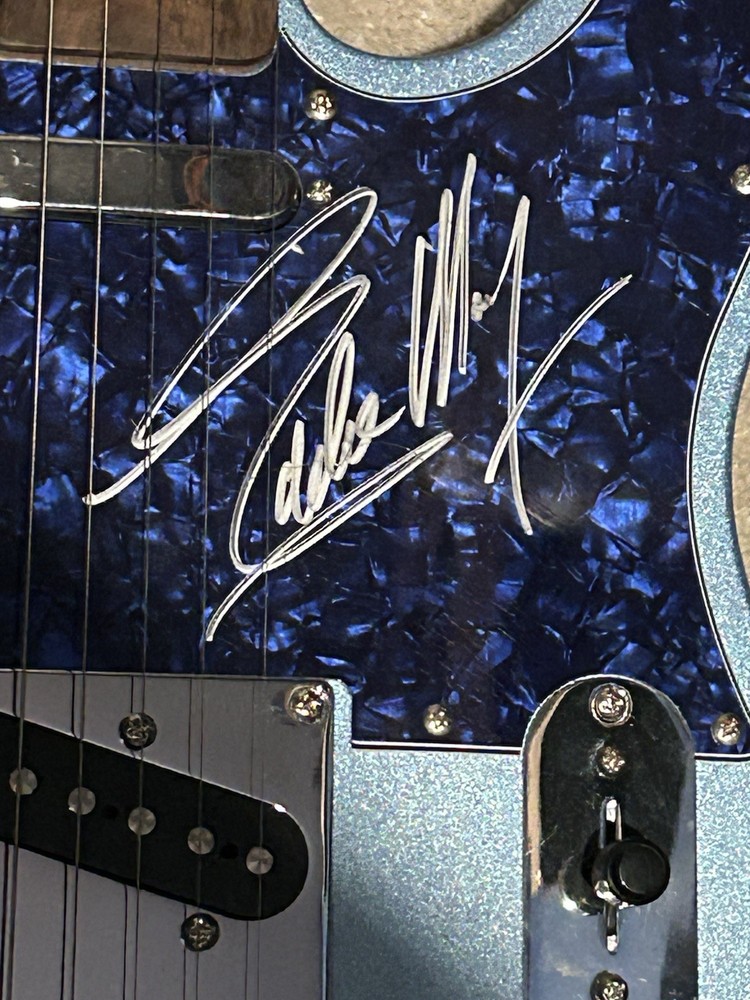 Eddie Money Signed Guitar Autographed