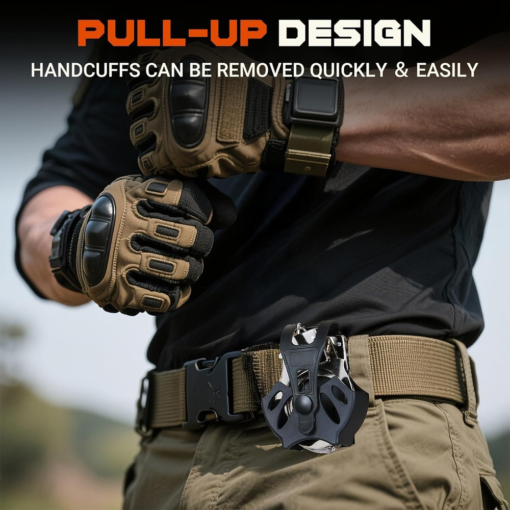 Upgrade Polymer Handcuff Case for Most Chain or Hinged Cuffs,Fits ASP, Quick Rel