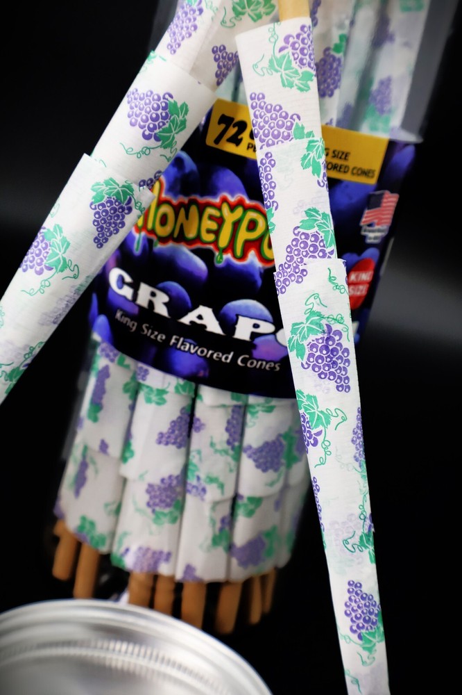 Grape! Classic King Size(72 Cones)-Grape Flavored Pre Rolled Cones With Tips