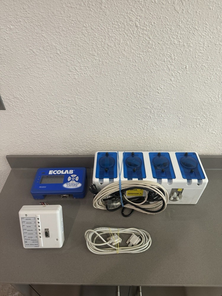 ECOLAB Advanced Laundry Control System Full Set Model LM4000 (Untested AS-IS)