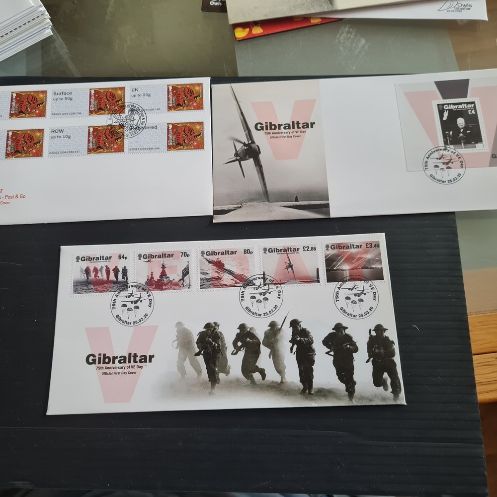 GIBRALTAR 2019 TO 2021 29 FIRST DAY COVERS