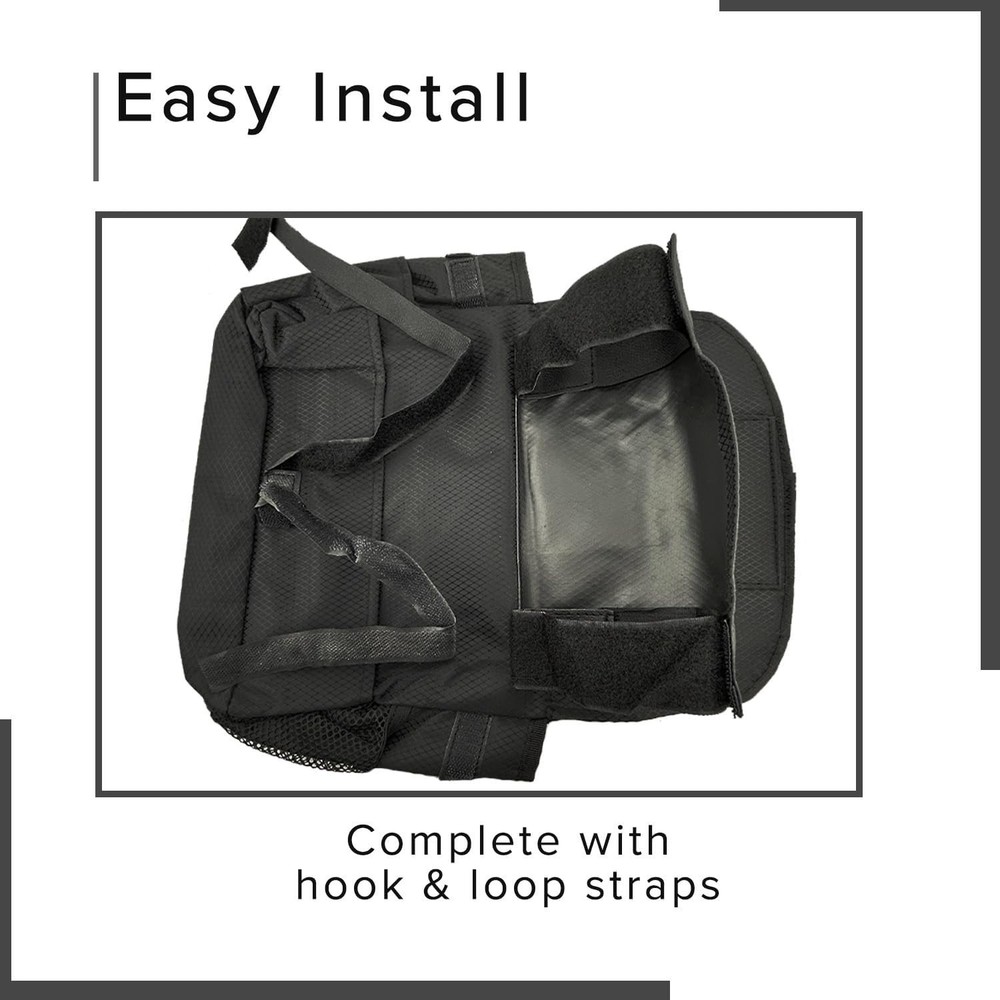 Saddle Bag for Mobility Scooter Black - Side Storage Organizer for Walkers, R...
