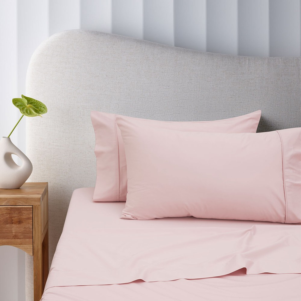 400TC Blush Bamboo Cotton Sheet Set 40cm Wall by Accessorize