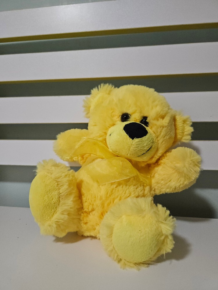 YELLOW TEDDY BEAR ELKA 20CM YELLOW BOW