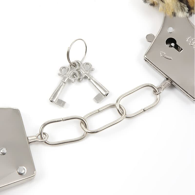 Double Lock restraints Handcuffs Professional Grade Multipurpose cuffs set