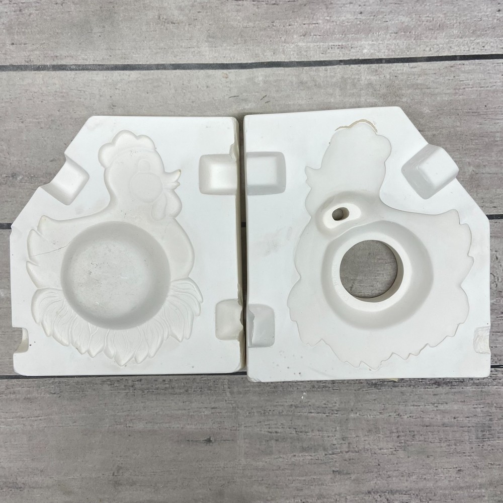 Vintage 1987 Boothe Mold Ceramic Casting Mold 214 Chicks Trivet #344