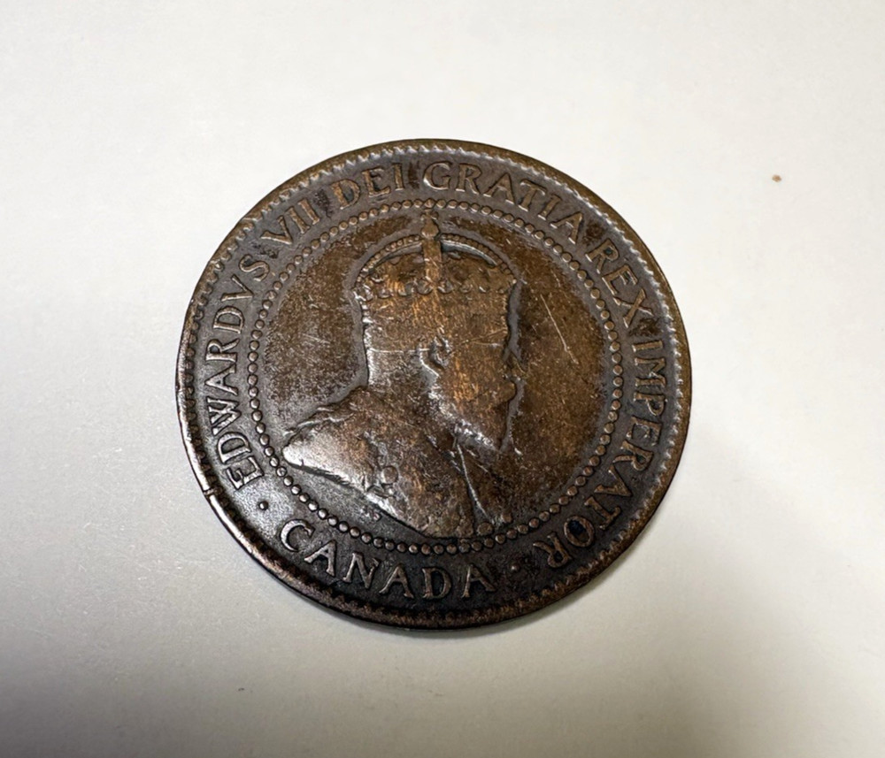 Canada 1905 One cent coin / King Edward VII