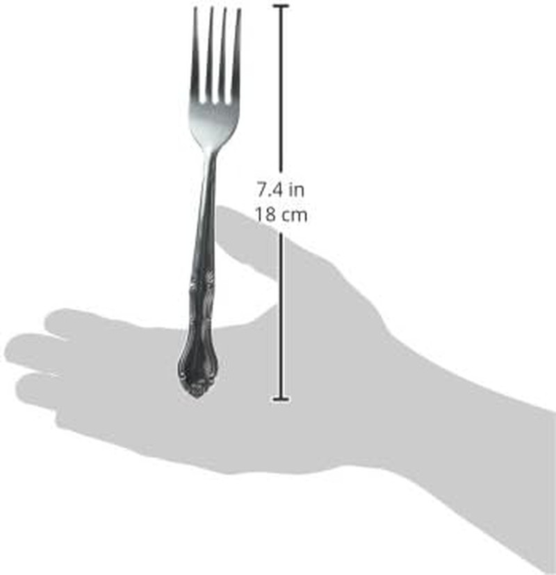 12-Piece Elegance Dinner Fork Set, 18-0 Stainless Steel,Silver