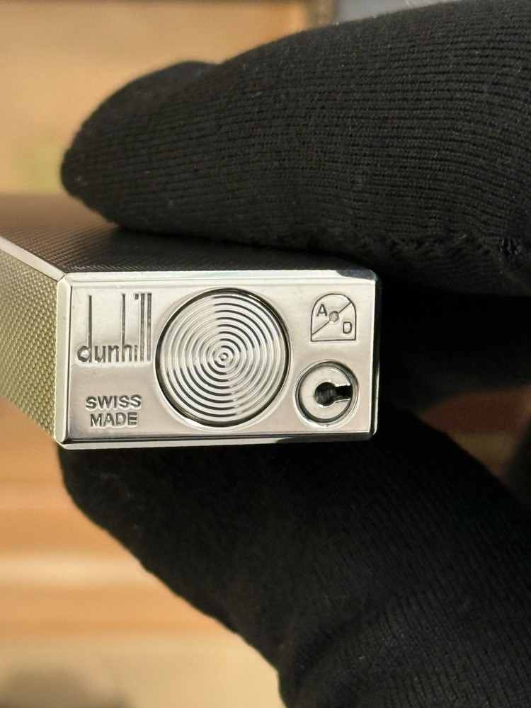 Vintage Dunhill Rollagas Silver Plated Lighter Boxed
