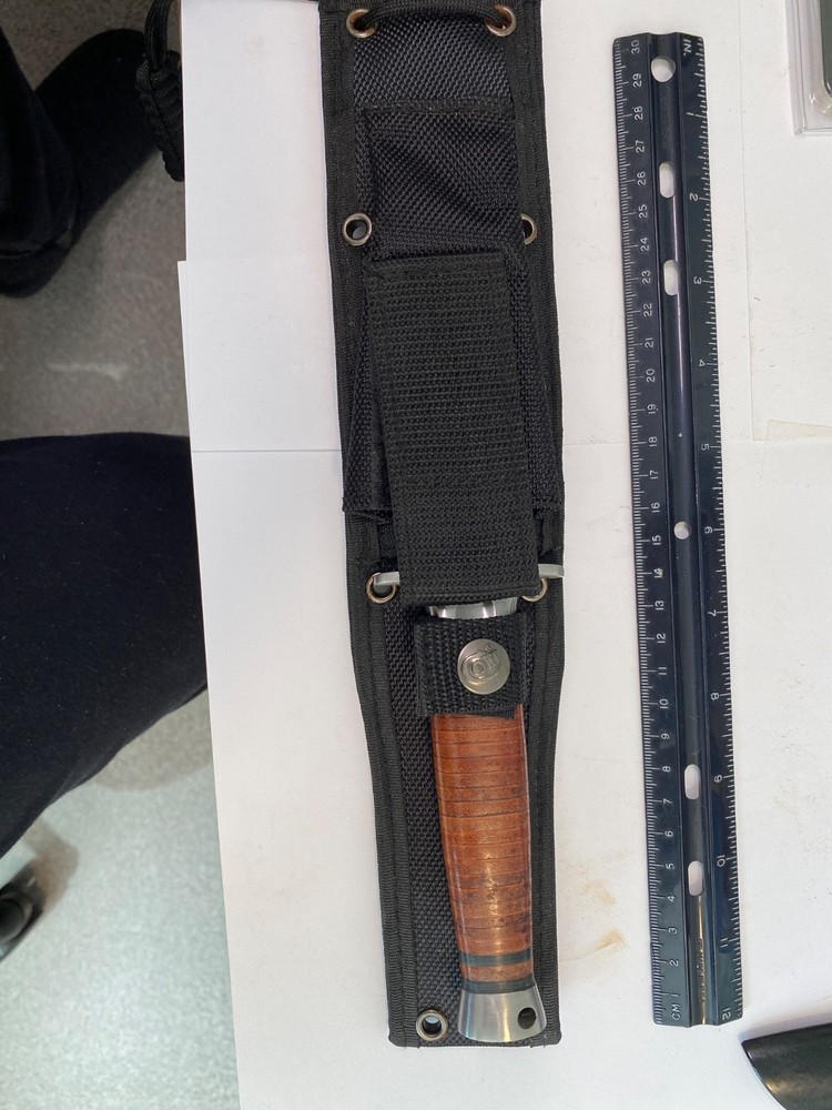 New Reverse Tanto Knife With Sheath