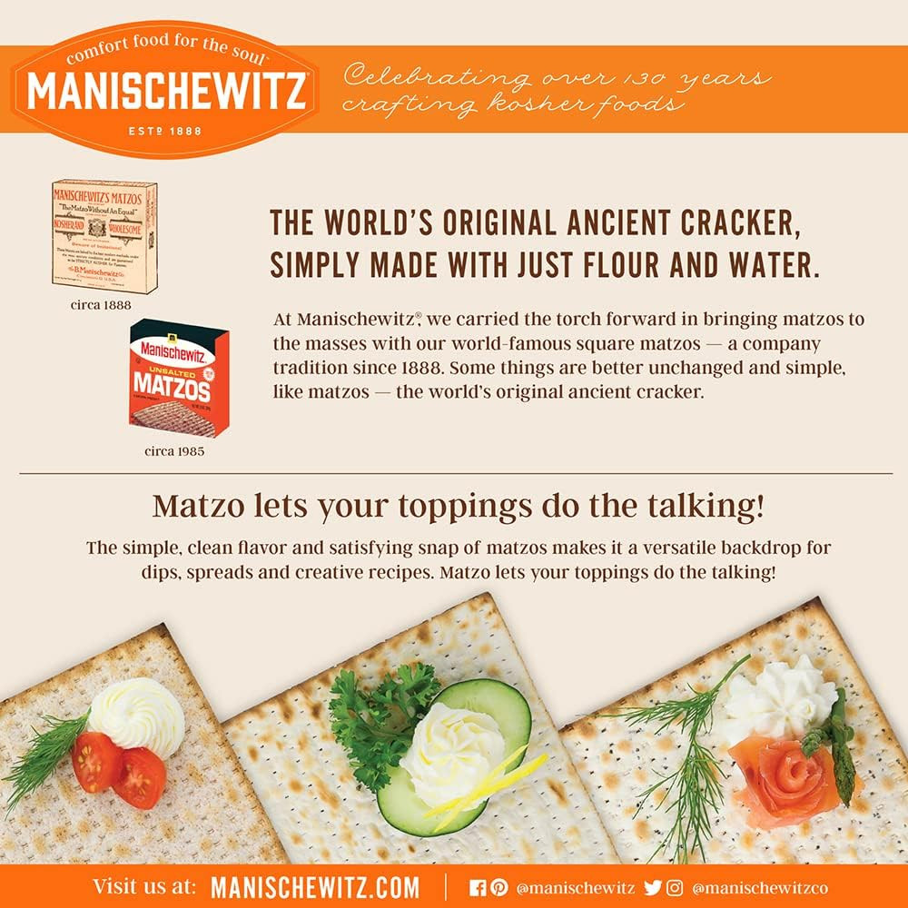 , Matzos Unsalted, 10 Oz
