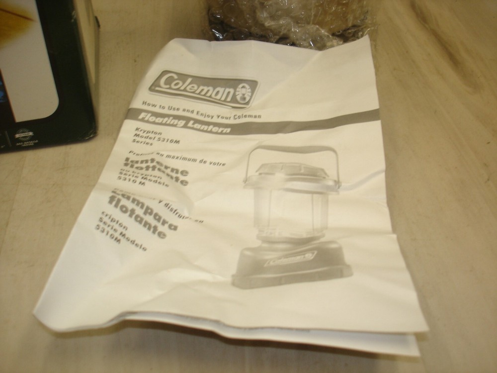 Coleman Floating Krypton Lantern - Silver Metallic Finish in box