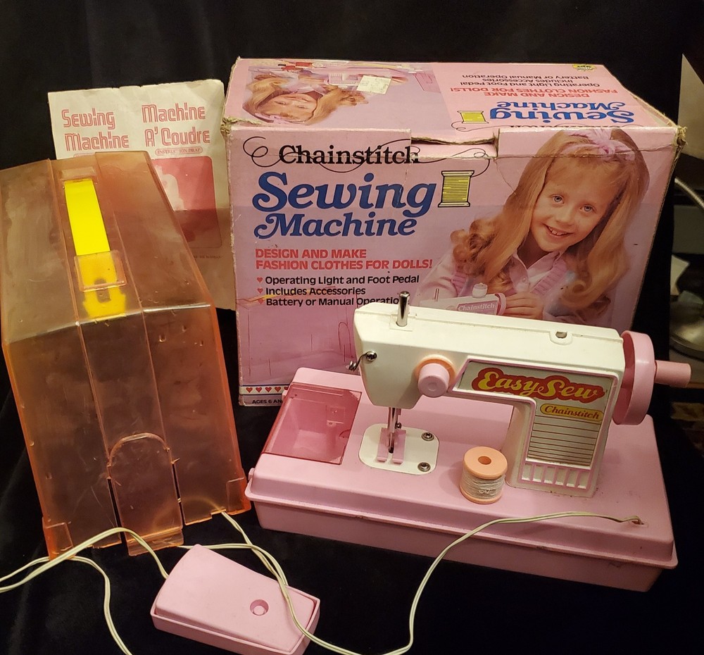 Chainstitch Sewing Machine Battery Powered Kids AS IS Broken Thread Holder