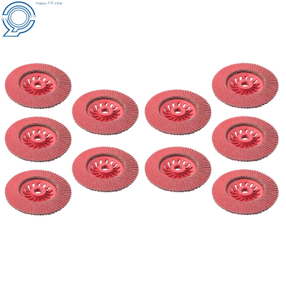10 PCS 4-1/2" x 7/8" Ceramic Flap Sanding Disc 60 Grits Type 29 Flap Discs