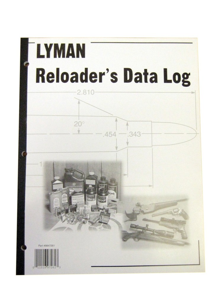 Lyman 9847261 Reloaders Log One Size, Black