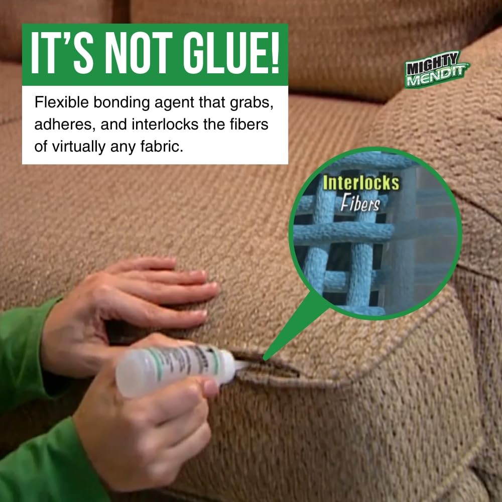 Mighty MENDIT™, Permanent Fabric Adhesive, Flexible Stretchable Washable,...