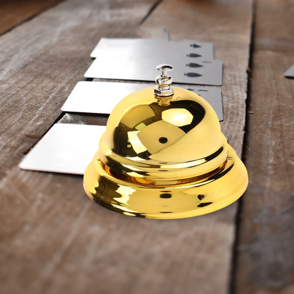 Creative Reception Bell Pressing Service Bell Metal for Restaurant Kitchen