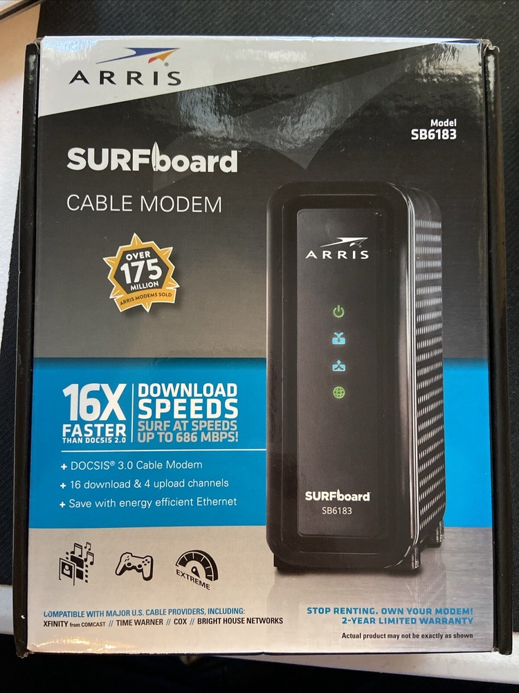 Aris Surfboard Cable Modem SB6183 Docsis 3.0