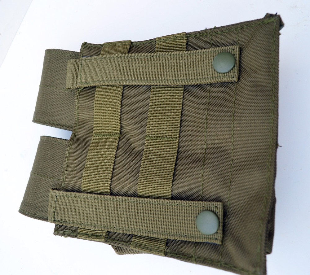 Double Stack Magazine Pouch Molle Ammo Clip Belt Carrier - OD GREEN