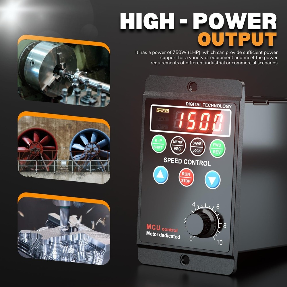 Generic 750W 1HP VFD, AC 110-220V Variable Frequency Drive