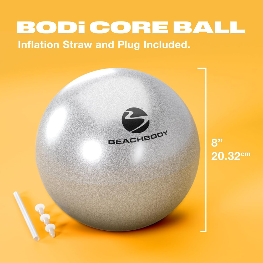 Core Ball for Core Strengthening, 8" Small Exercise Ball, Lightweight, Durable,