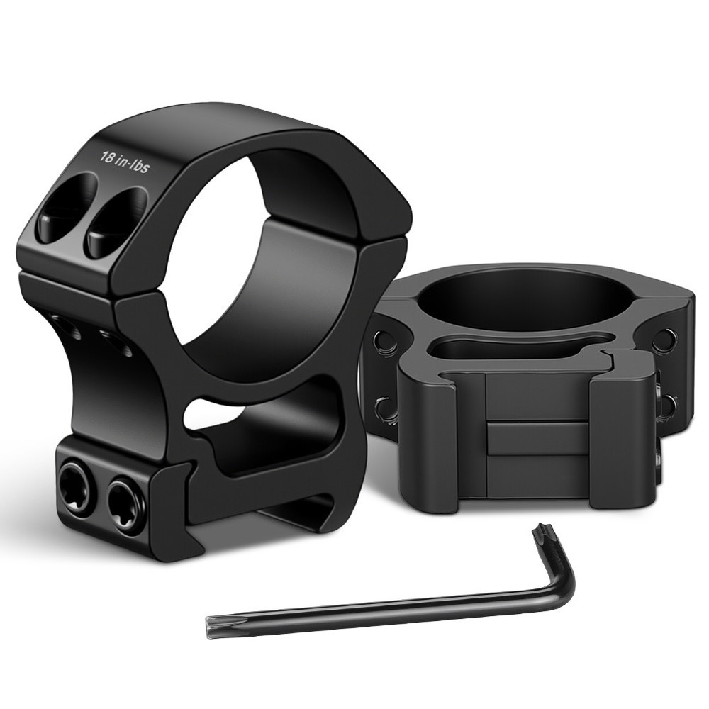 2Pieces 30mm Diameter See-through Scope Rings Includes Four additilonal screws