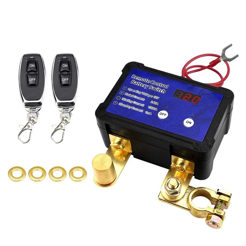 1PCS 12V 240A Remote Battery Disconnect Switch 1200A Instantaneous current