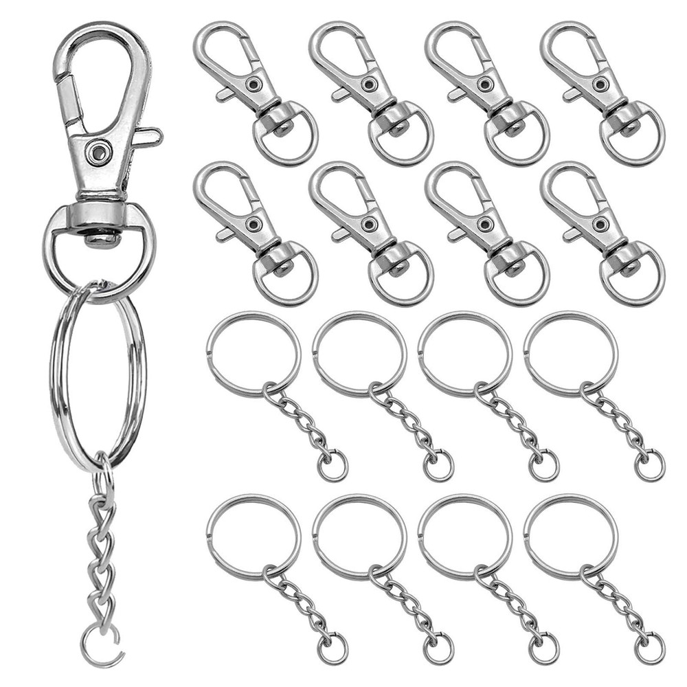 150Pcs Swivel Snap Hook Set,Stainless Small, Set