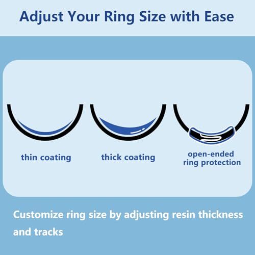 Innovative Ring Size Adjuster Adhesive with UV Light- Adjusts Any Ring Size,