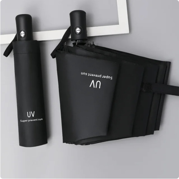 Automatic Umbrella Anti-UV Sun/Rain Windproof 3 Folding Compact Big Umbrella