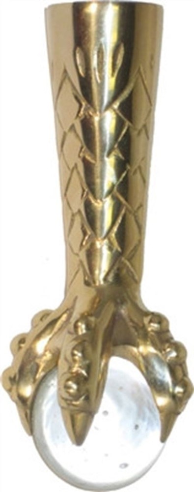 Victorian Clawfoot with Glass Ball Cast Brass